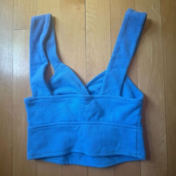 $40 Madewell Cutout Knot-Front Crop Tank Top size XXS m12 - Picture 5 of 5